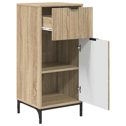 Badrumsmöbelset med låda 3 pcs Sonoma ek Konstruerat trä