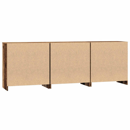 Sideboard 3 pcs Gammalt trä 70 x 41 x 75 cm Konstruerat trä