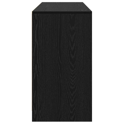Sideboard 3 pcs Svart Ek 70 x 41 x 75 cm Konstruerat trä