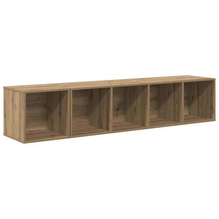 TV-bänkset Väggmonterad 2 pcs Artisan Ek Konstruerat trä