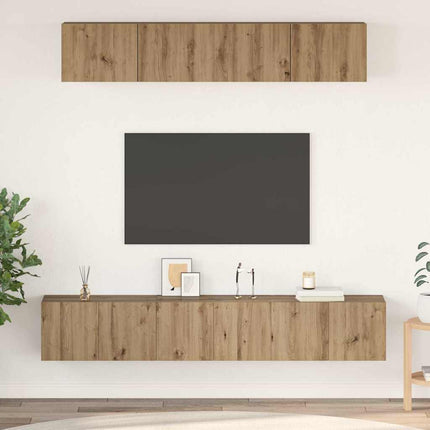 TV-bänkset 5 st Artisan Ek Konstruerat trä