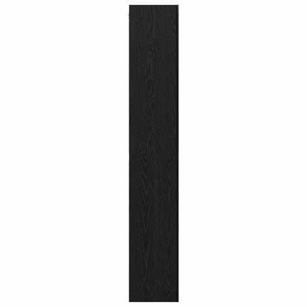 TV-bänkset 10 pcs Svart Ek 30,5 x 30 x 90 cm Konstruerat trä