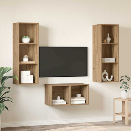 TV-bänkset 37 x 37 x 107 cm Artisan Ek