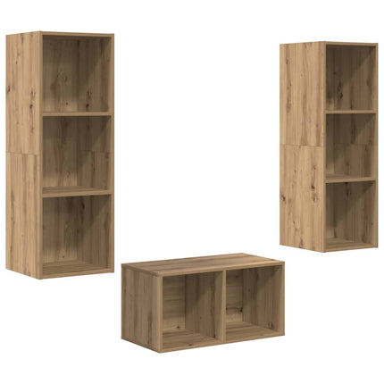 TV-bänkset Artisan Ek 37 x 37 x 107 cm Konstruerat trä