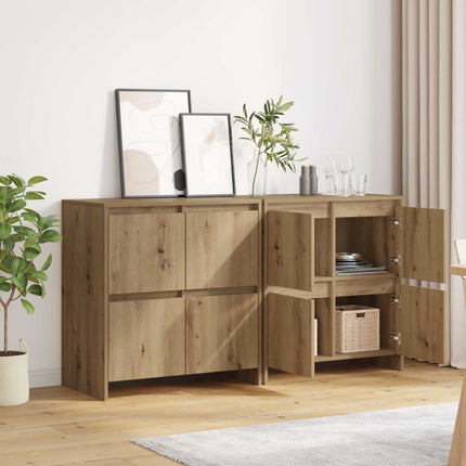 Skåp 2 pcs artisan ek 70 x 41 x 75 cm Konstruerat trä