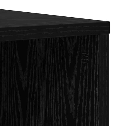 TV-bänkset 4 st 37 x 35 x 107 cm Svart Ek