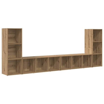 TV-bänkset 4 pcs Artisan Ek 37 x 35 x 107 cm Konstruerat trä