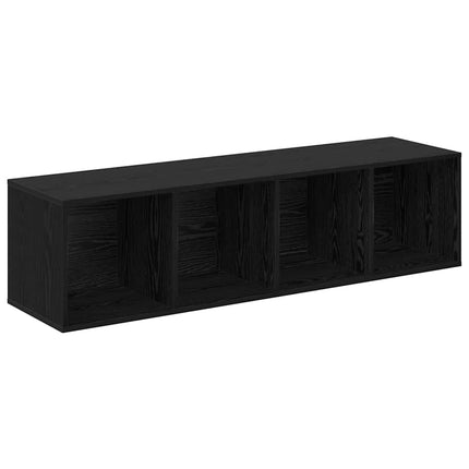TV-bänkset 2 st 37 x 37 x 142,5 cm Svart Ek