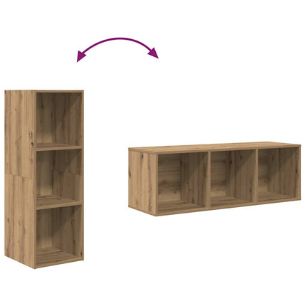 TV-bänkset 4 pcs Artisan Ek 37 x 37 x 107 cm Konstruerat trä