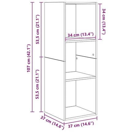 TV-bänkset 4 pcs Artisan Ek 37 x 37 x 107 cm Konstruerat trä