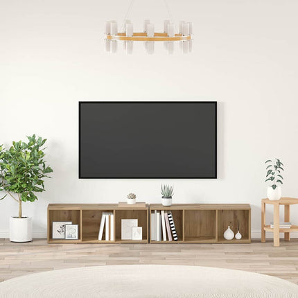 TV-bänkset 2 pcs Artisan Ek 37 x 35 x 107cm Konstruerat trä