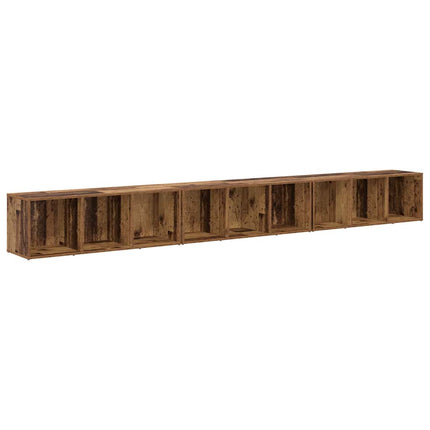 TV-bänkset 3 pcs Gammalt trä 37 x 35 x 107 cm Konstruerat trä