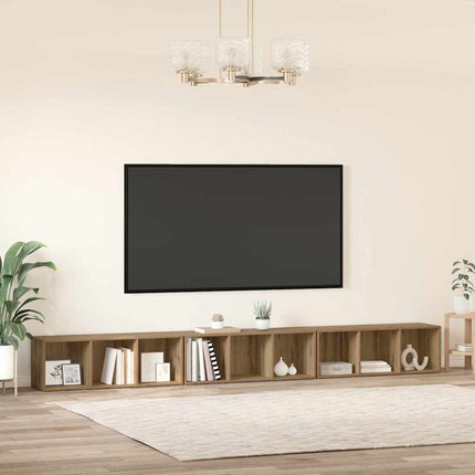 TV-bänkset 3 pcs Artisan Ek 37 x 35 x 107 cm Konstruerat trä