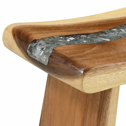 Duschpall Naturfärg 50 x 30 x 44 cm Massivt Suarträd