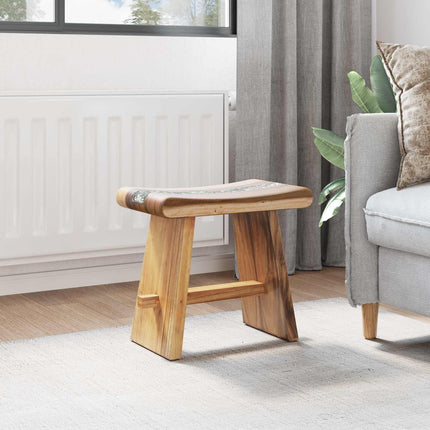 Duschpall Naturfärg 50 x 30 x 44 cm Massivt Suarträd