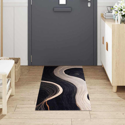 Köksmatta Svart 180 x 60 cm Sammet