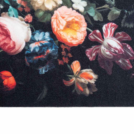 Köksmatta Svart 150 x 45 cm Sammet