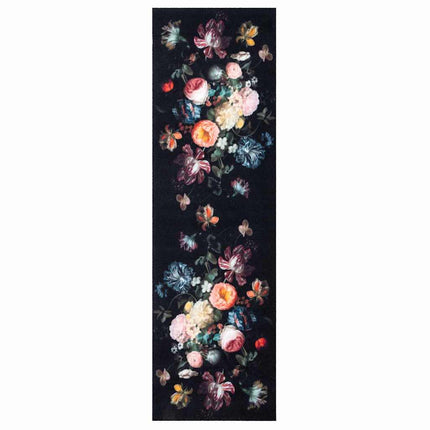Köksmatta Svart 150 x 45 cm Sammet