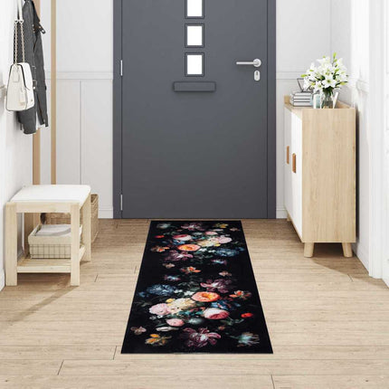 Köksmatta Svart 300 x 60 cm Sammet