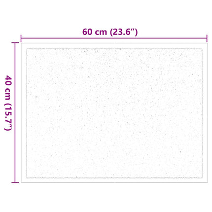 Dörrmatta Antracit 60 x 40 x 1.2 cm Teddytyg