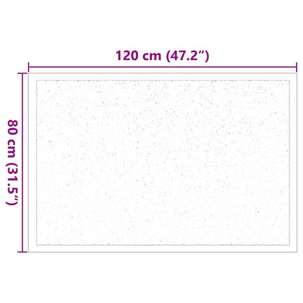 Dörrmatta Antracit 60 x 40 x 1.2 cm Teddytyg