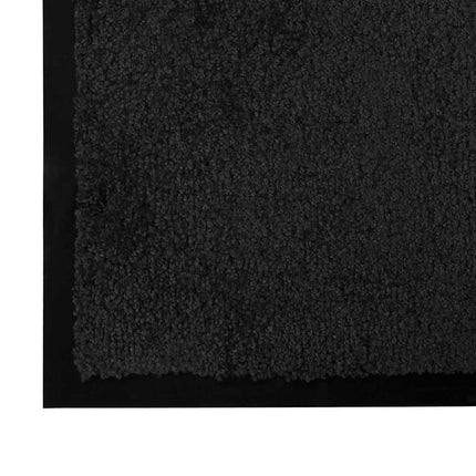 Dörrmatta Svart 60 x 40 x 1.2 cm Teddytyg