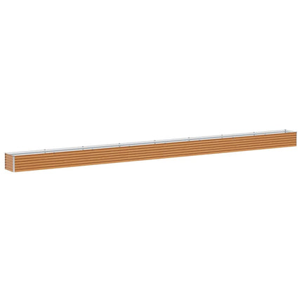 Upphöjd odlingslåda Ljusbrun 775 x 50 x 36 cm Galvaniserat Stål