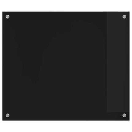Köksskydd Svart 70 x 60 cm härdat glas