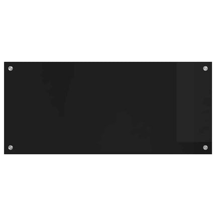 Köksskydd Svart 90 x 40 cm härdat glas