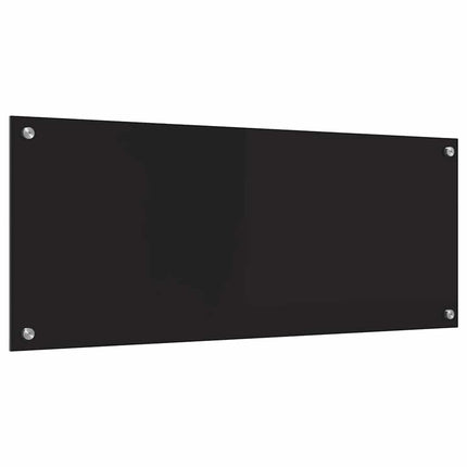 Köksskydd Svart 100 x 40 cm härdat glas
