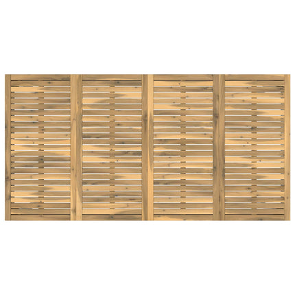 Trädgårds Middagsbord Vit 196 x 100,5 x 75 cm Massivt Akaciaträ