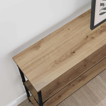 Konsolbord Artisan Ek 100 x 22,5 x 75 cm Konstruerat trä