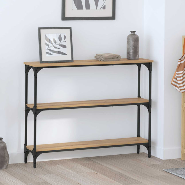 Konsolbord Artisan Ek 100 x 22,5 x 75 cm Konstruerat trä