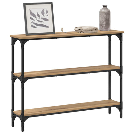 Konsolbord Artisan Ek 100 x 22,5 x 75 cm Konstruerat trä