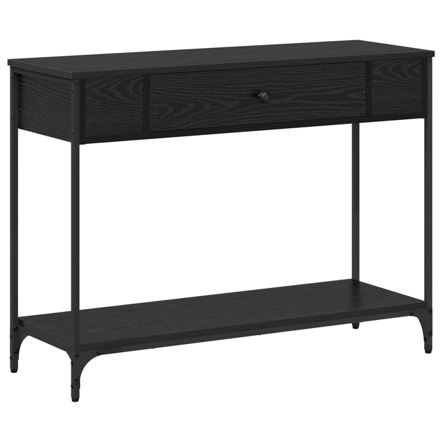 Konsolbord Svart ek 100 x 34.5 x 75 cm Konstruerat trä
