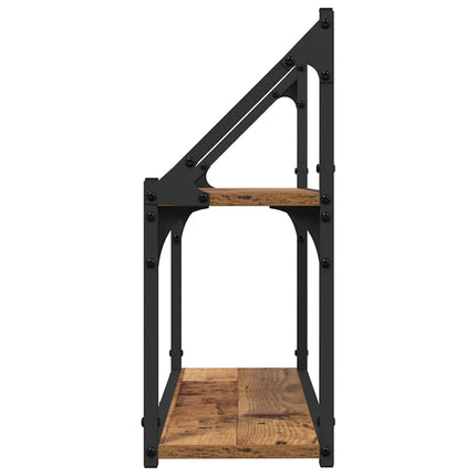 Vägg hylla Väggmonterat Gammalt trä 60 x 21 x 51 cm