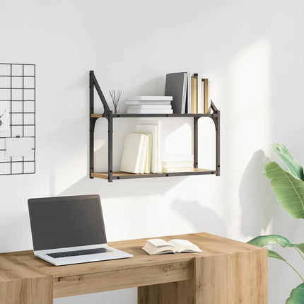 Vägg hylla med hylla artisan ek 60 x 21 x 51 cm Konstruerat trä