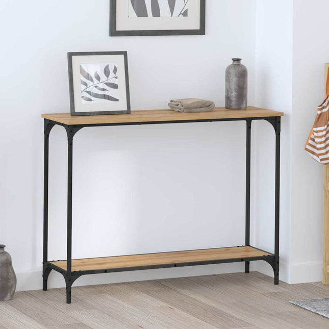 Konsolbord artisan ek 101 x 30.5 x 75 cm Konstruerat trä