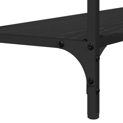 Konsolbord Svart ek 101 x 30.5 x 75 cm Konstruerat trä