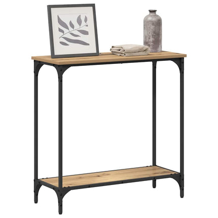 Konsolbord artisan ek 75 x 30.5 x 75 cm Konstruerat trä