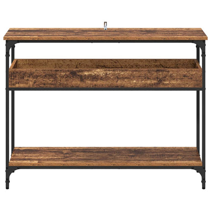 Konsolbord Gammalt trä 100 x 29 x 75 cm Konstruerat trä