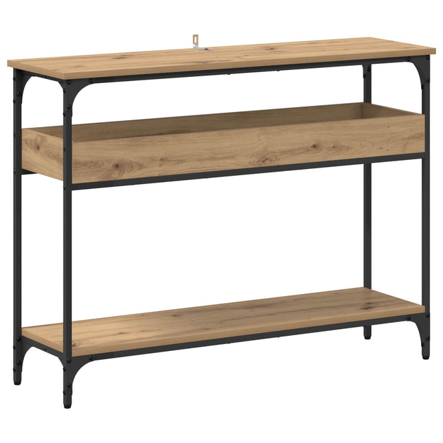 Konsolbord artisan ek 100 x 29 x 75 cm Konstruerat trä