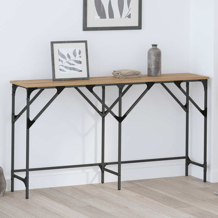 Konsolbord artisan ek 140 x 29 x 75 cm Konstruerat trä