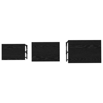 Nesting Kaffe Bord 3 st Svart ek 50.5 x 35 x 53 cm