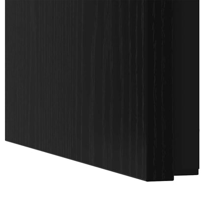 Kaffeebord 3 pcs Svart Ek Konstruerat trä