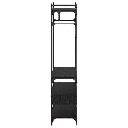 Garderob Svart ek 89 x 39 x 184.5 cm Konstruerat trä