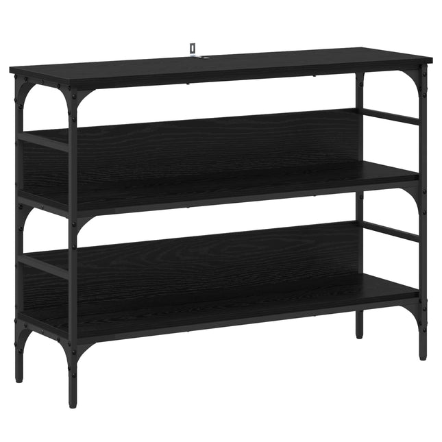Konsolbord Svart ek 100 x 32 x 75 cm Konstruerat trä
