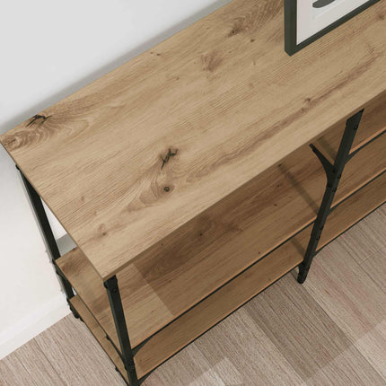 Konsolbord artisan ek 160 x 29 x 80 cm Konstruerat trä