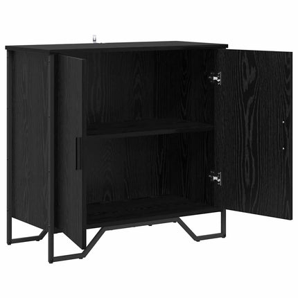 Sideboard Svart Ek 78 x 35 x 74.5 cm