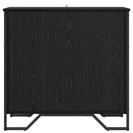 Sideboard Svart Ek 78 x 35 x 74.5 cm